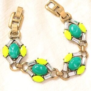Stella & Dot Green and Citrine Golden Bracelet